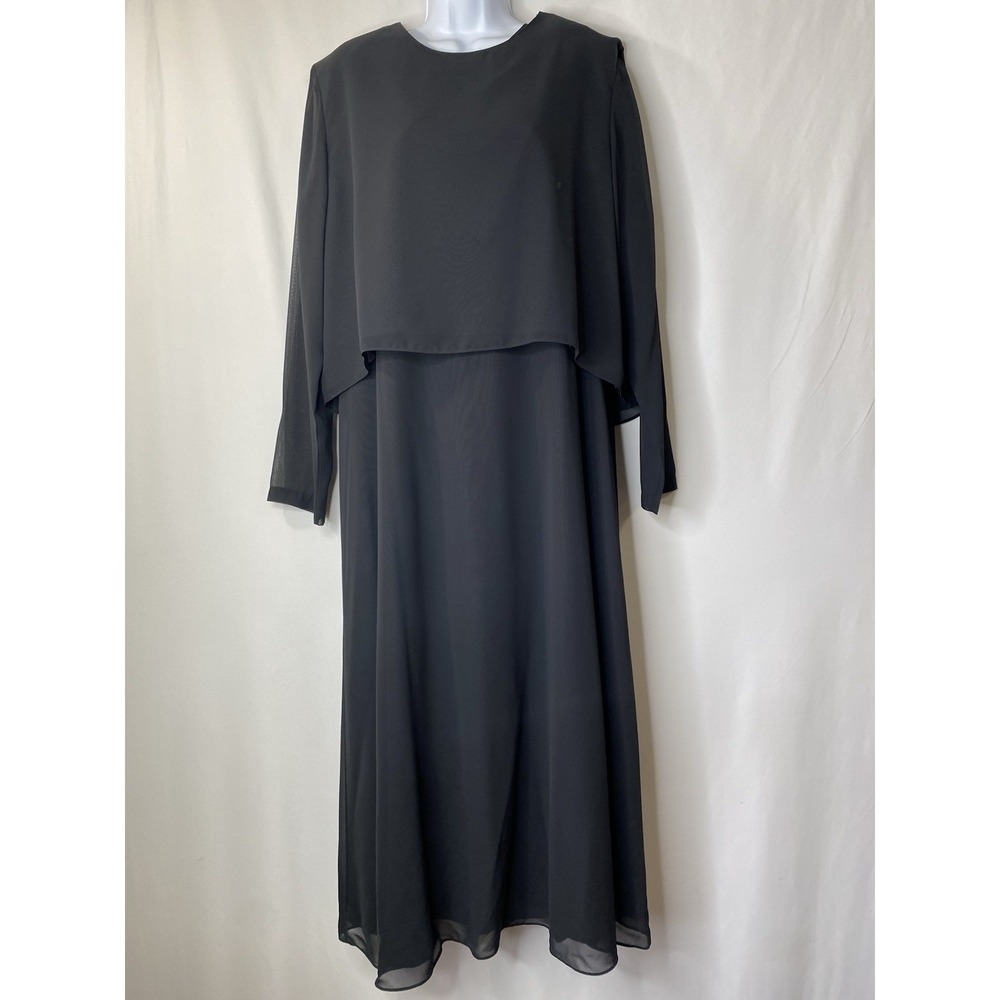 Vintage Drapers & Damon's Womens Elegant Dress‎ Size 16 Vampy Gala Witchy Event
